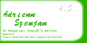 adrienn szemjan business card